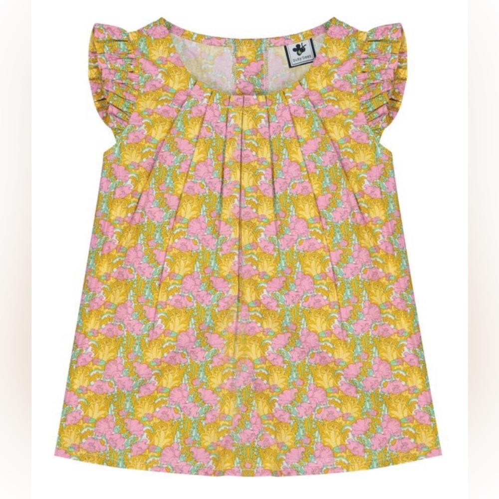 Busy Bees Girls Flutter Sleeve Top🌸